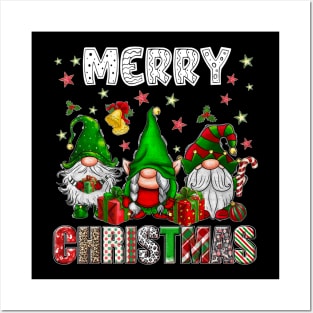 Merry Christmas Gnome Family Funny Xmas Tree Women Men Kids Posters and Art